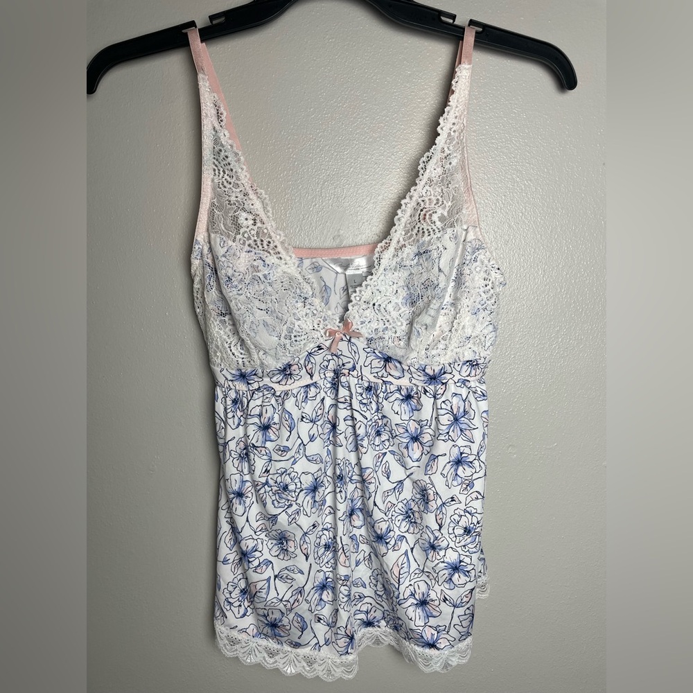 Marilyn Monroe Pink and White Lace Cami